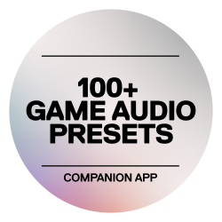 Innovation badge, over 100 audio presets available in Arctis Nova 5 Companion App.